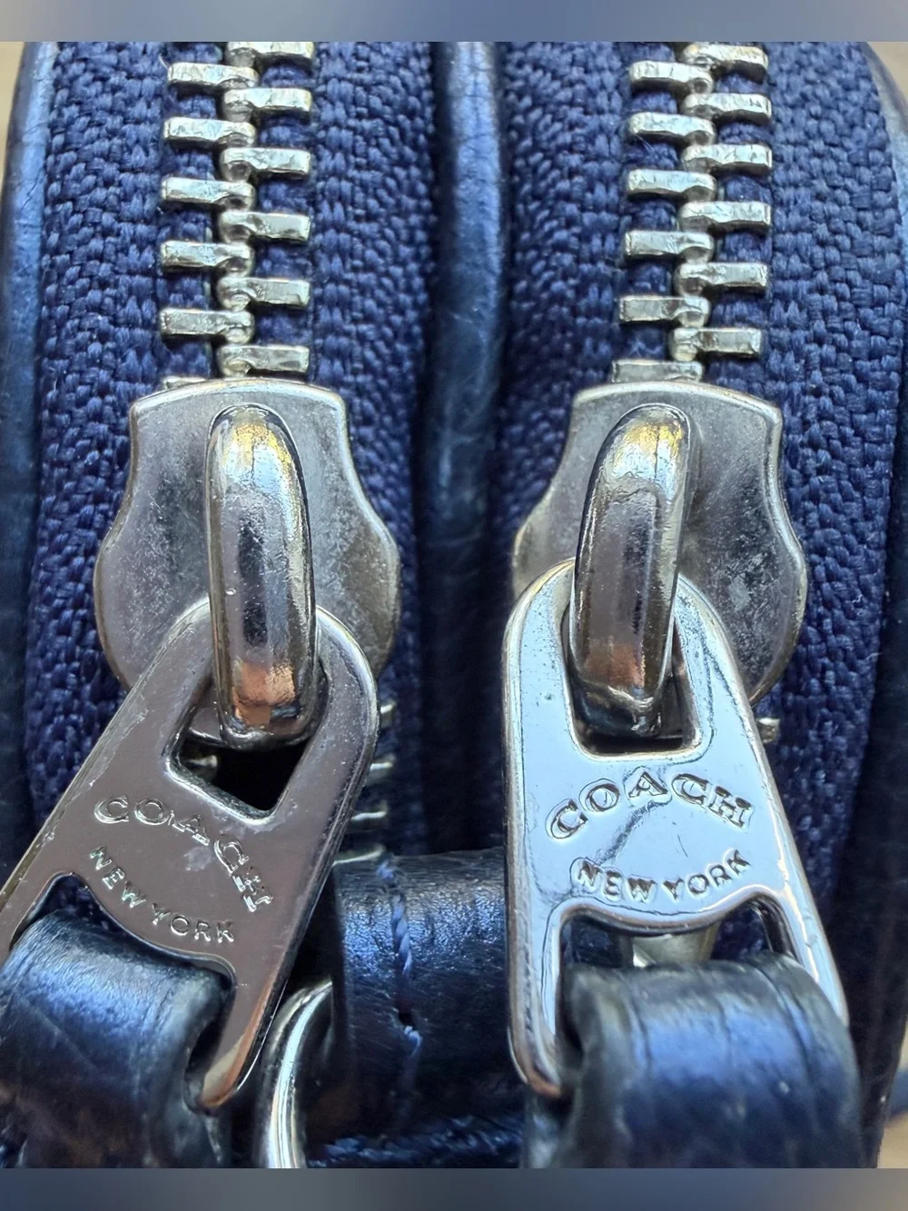 Coach pebbled leather